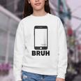 Texted First Bruh Seen Message Valentine's Day Humor Raglan Baseball Tee Youth Crewneck Sweatshirt