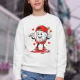 Valentine Baseball Heart Sports Men Boys Kid Youth Crewneck Sweatshirt