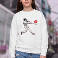 Valentines Baseball Batter Heart Player Silhouette Premium Tri-Blend Youth Crewneck Sweatshirt Valentines Baseball Batter Heart Player Silhouette Premium Tri-Blend Youth Crewneck Sweatshirt