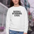Vintage Baseball Withdrawal Is Real Premium Tri-Blend Youth Crewneck Sweatshirt Vintage Baseball Withdrawal Is Real Premium Tri-Blend Youth Crewneck Sweatshirt