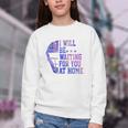 I Will Be Waiting For You At Home Baseball Softball Catcher Youth Crewneck Sweatshirt