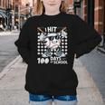 100 Days Of School Baseball Bat 100th Day Of School Youth Crewneck Sweatshirt