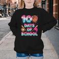 100 Days Of School Baseball Donut Dripping Teacher Boys Kids Youth Crewneck Sweatshirt