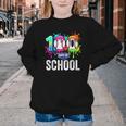 100 Days Of School Dripping Baseball Boys Kids Teacher Youth Crewneck Sweatshirt