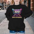100 Drippy Days Of School Baseball For Boy Kids Youth Crewneck Sweatshirt