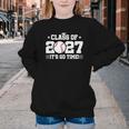 2027 Back To School Baseball 2027 Graduation Class Of 2027 Youth Crewneck Sweatshirt