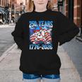 250 Years 1776 2026 250th Baseball American Flag 4th Of July Youth Crewneck Sweatshirt