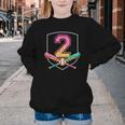 2nd Birthday Baseball Bat Ice-Cream Drip 2yrs Old Boys Kids Youth Crewneck Sweatshirt 2nd Birthday Baseball Bat Ice-Cream Drip 2yrs Old Boys Kids Youth Crewneck Sweatshirt