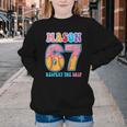 6 7 Mason Baseball Drip Number 67 Player Or 67th Birthday Youth Crewneck Sweatshirt 6 7 Mason Baseball Drip Number 67 Player Or 67th Birthday Youth Crewneck Sweatshirt