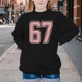 6 7 Number 67 Baseball Meme Tee For Women Youth Crewneck Sweatshirt 6 7 Number 67 Baseball Meme Tee For Women Youth Crewneck Sweatshirt