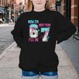 Now Im 6 Next Year I'Ll Be 7 Baseball Ice Cream Drip 67 Meme Youth Crewneck Sweatshirt
