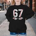 67 Six Seven Number 6 7 Meme Baseball Six Seven For Boys Men Youth Crewneck Sweatshirt
