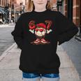 67 Valentine Day Baseball Chocolate Ice Cream Drip Youth Crewneck Sweatshirt