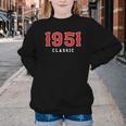 75 Year Old 1951 Classic Baseball Fan 75th Birthday Youth Crewneck Sweatshirt