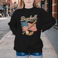 American Flag Baseball Player Bat Fan Catcher Pitcher USA Youth Crewneck Sweatshirt American Flag Baseball Player Bat Fan Catcher Pitcher USA Youth Crewneck Sweatshirt