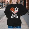 Ball Mom Heart Soccer Basketball Baseball Football Mom Youth Crewneck Sweatshirt Ball Mom Heart Soccer Basketball Baseball Football Mom Youth Crewneck Sweatshirt