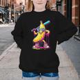 Banana With Baseball Bat Street Baseball Drip Youth Crewneck Sweatshirt Banana With Baseball Bat Street Baseball Drip Youth Crewneck Sweatshirt