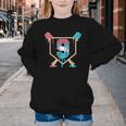 Baseball 9 Year Old Ice Cream Drip 9th Birthday Boys Player Youth Crewneck Sweatshirt