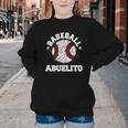 Baseball Abuelito Distressed Vintage Grandpa Game Day Youth Crewneck Sweatshirt Baseball Abuelito Distressed Vintage Grandpa Game Day Youth Crewneck Sweatshirt