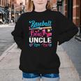 Baseball Or Bows Uncle Loves You Gender Reveal Youth Crewneck Sweatshirt