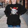 Baseball Christmas Lights Santa Christmas Baseball Player Youth Crewneck Sweatshirt Baseball Christmas Lights Santa Christmas Baseball Player Youth Crewneck Sweatshirt