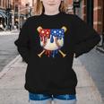 Baseball Drip American Flag Home Plate 4th Of July Patriotic Youth Crewneck Sweatshirt Baseball Drip American Flag Home Plate 4th Of July Patriotic Youth Crewneck Sweatshirt