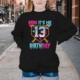 Baseball Drip Bruh It's My 13th Birthday Boy Ice Cream Drip Youth Crewneck Sweatshirt Baseball Drip Bruh It's My 13th Birthday Boy Ice Cream Drip Youth Crewneck Sweatshirt