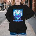 Baseball Drip Ice Cream Blue Glow Melt Ball Graphic Youth Crewneck Sweatshirt Baseball Drip Ice Cream Blue Glow Melt Ball Graphic Youth Crewneck Sweatshirt