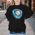 Baseball Drip Ice Cream Glove With Sprinkles Ball Boys Youth Youth Crewneck Sweatshirt Baseball Drip Ice Cream Glove With Sprinkles Ball Boys Youth Youth Crewneck Sweatshirt