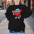 Baseball Drip Ice Cream Valentines Day Baseball Sport Boys Youth Crewneck Sweatshirt
