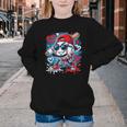 Baseball Drip Icecream Heart Valentine Day Boys Kids Red Youth Crewneck Sweatshirt