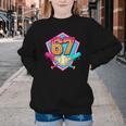 Baseball Drip Jersey Number 67 For Players & 67th Birthday Youth Crewneck Sweatshirt Baseball Drip Jersey Number 67 For Players & 67th Birthday Youth Crewneck Sweatshirt