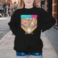 Baseball Drip Number 67 Ice Cream Home Plate Drip Youth Crewneck Sweatshirt