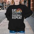 Baseball Fan Vintage Retro Eat Sleep Baseball Repeat Youth Crewneck Sweatshirt Baseball Fan Vintage Retro Eat Sleep Baseball Repeat Youth Crewneck Sweatshirt