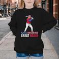 Make Baseball Great Again Donald Trump Baseball Youth Crewneck Sweatshirt
