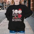 Baseball Happy 100 Days Of School Boy Girl Kid Teacher Youth Crewneck Sweatshirt