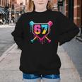 Baseball Ice Cream Drip 67 Meme Six Seven 67th Birthday Youth Crewneck Sweatshirt Baseball Ice Cream Drip 67 Meme Six Seven 67th Birthday Youth Crewneck Sweatshirt