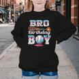 Baseball Ice Cream Drip Bro Of The Birthday Boy Youth Crewneck Sweatshirt
