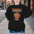 Baseball Lifestyle Ice Cream Drip Baseball Glove Crossed Bat Youth Crewneck Sweatshirt Baseball Lifestyle Ice Cream Drip Baseball Glove Crossed Bat Youth Crewneck Sweatshirt