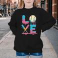 Baseball Love Drip Ice Cream Colorful Baseball Youth Crewneck Sweatshirt Baseball Love Drip Ice Cream Colorful Baseball Youth Crewneck Sweatshirt