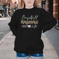 Baseball Mawmaw Leopard Baseball Heart Youth Crewneck Sweatshirt