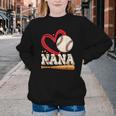 Baseball Nana Baseball Heart Family Matching Youth Crewneck Sweatshirt