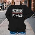 Baseball Player Raising Ballers Game Day Respect The Drip Youth Crewneck Sweatshirt Baseball Player Raising Ballers Game Day Respect The Drip Youth Crewneck Sweatshirt