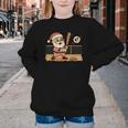 Baseball Santa 67 Christmas Xmas Boys Retro Youth Crewneck Sweatshirt