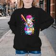 Baseball Snowman Drip Christmas Baseball Boys Men Kids Youth Crewneck Sweatshirt