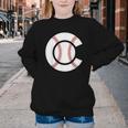 Baseball Sport Player Graphic Monogram Initial Letter C Youth Crewneck Sweatshirt Baseball Sport Player Graphic Monogram Initial Letter C Youth Crewneck Sweatshirt