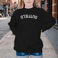 BaseballSoftball Upside Down Outfield Youth Crewneck Sweatshirt BaseballSoftball Upside Down Outfield Youth Crewneck Sweatshirt