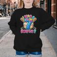 Blue Checkered I Was 6 Now I'm 7 Birthday Cake Baseball Drip Youth Crewneck Sweatshirt Blue Checkered I Was 6 Now I'm 7 Birthday Cake Baseball Drip Youth Crewneck Sweatshirt