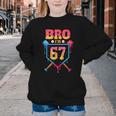 Bro I’m 67 Baseball Drip Number 67 Player 67th Birthday Youth Crewneck Sweatshirt
