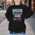 Bruh It's My 100 Days Of School Baseball Ice Cream Drip Boys Youth Crewneck Sweatshirt Bruh It's My 100 Days Of School Baseball Ice Cream Drip Boys Youth Crewneck Sweatshirt
